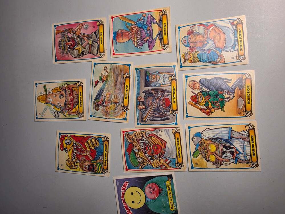 Collectible cards1988 gross me out baseball